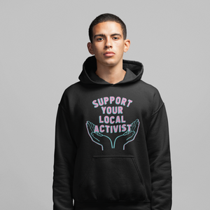 SUPPORT hoodie - black