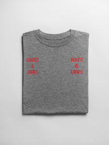 CAUSE & CURE Tee - Heather grey