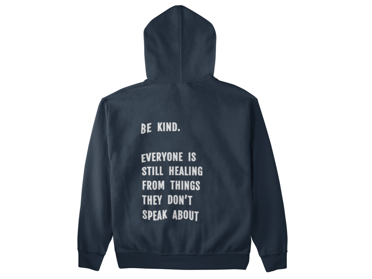 BE KIND - hoodie - navy – Global Mind Apparel
